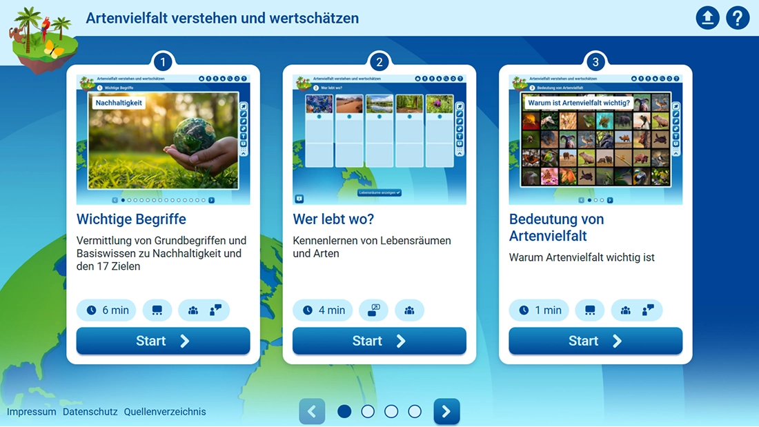 Showcase Unterrichtseinheiten