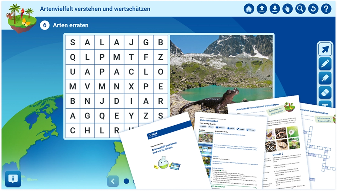 Teaser Unterrichtsmaterial Artenvielfalt