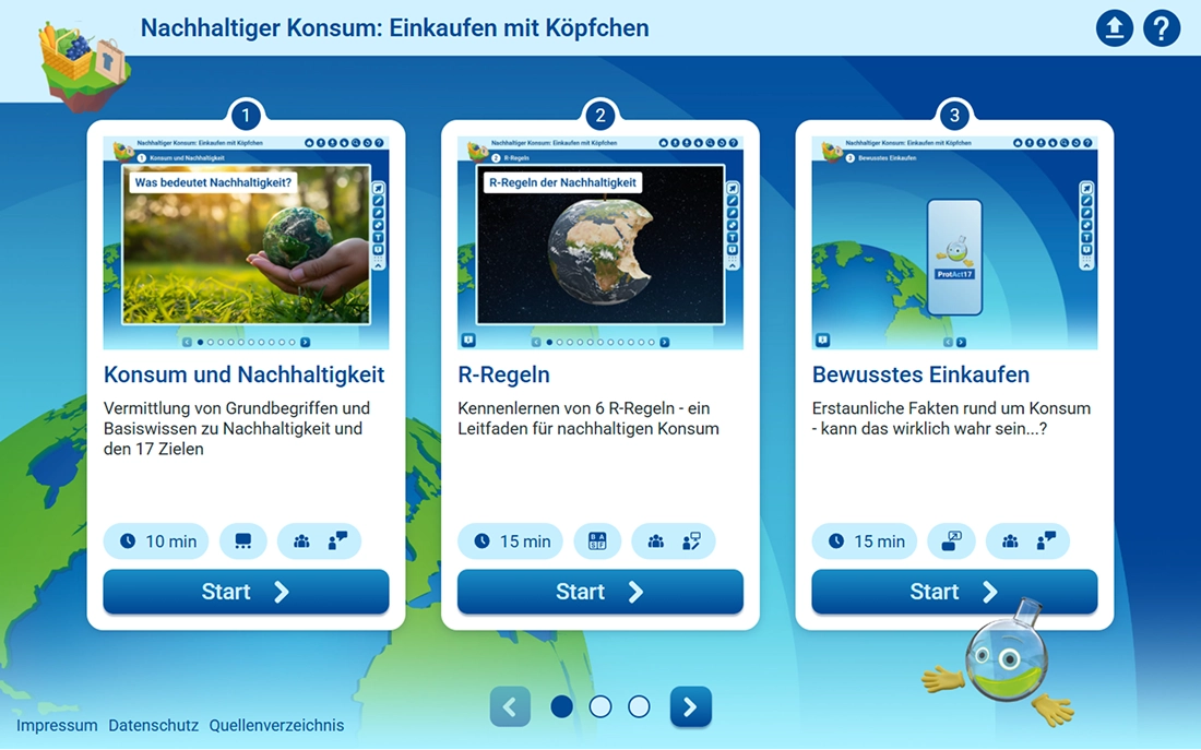 Showcase Unterrichtseinheit „Nachhaltiger Konsum: Einkaufen mit Köpfchen“