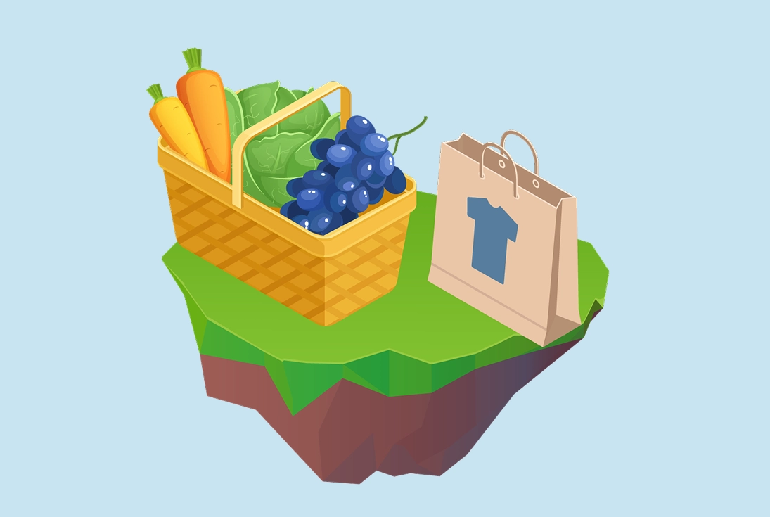 Bild einer Insel zum Thema Konsum