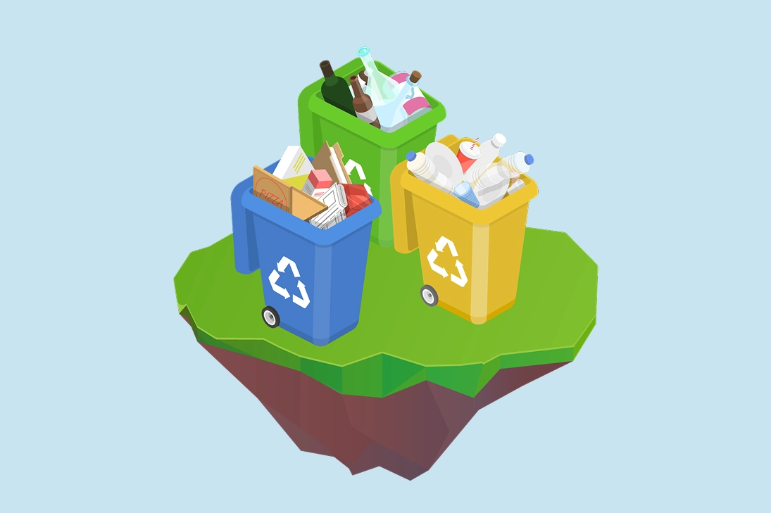 Bild einer Insel zum Thema Müll