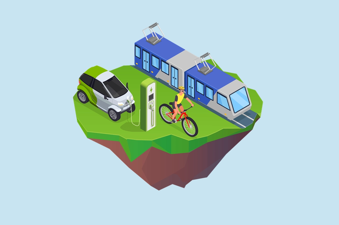 Bild einer Insel zum Thema Verkehr